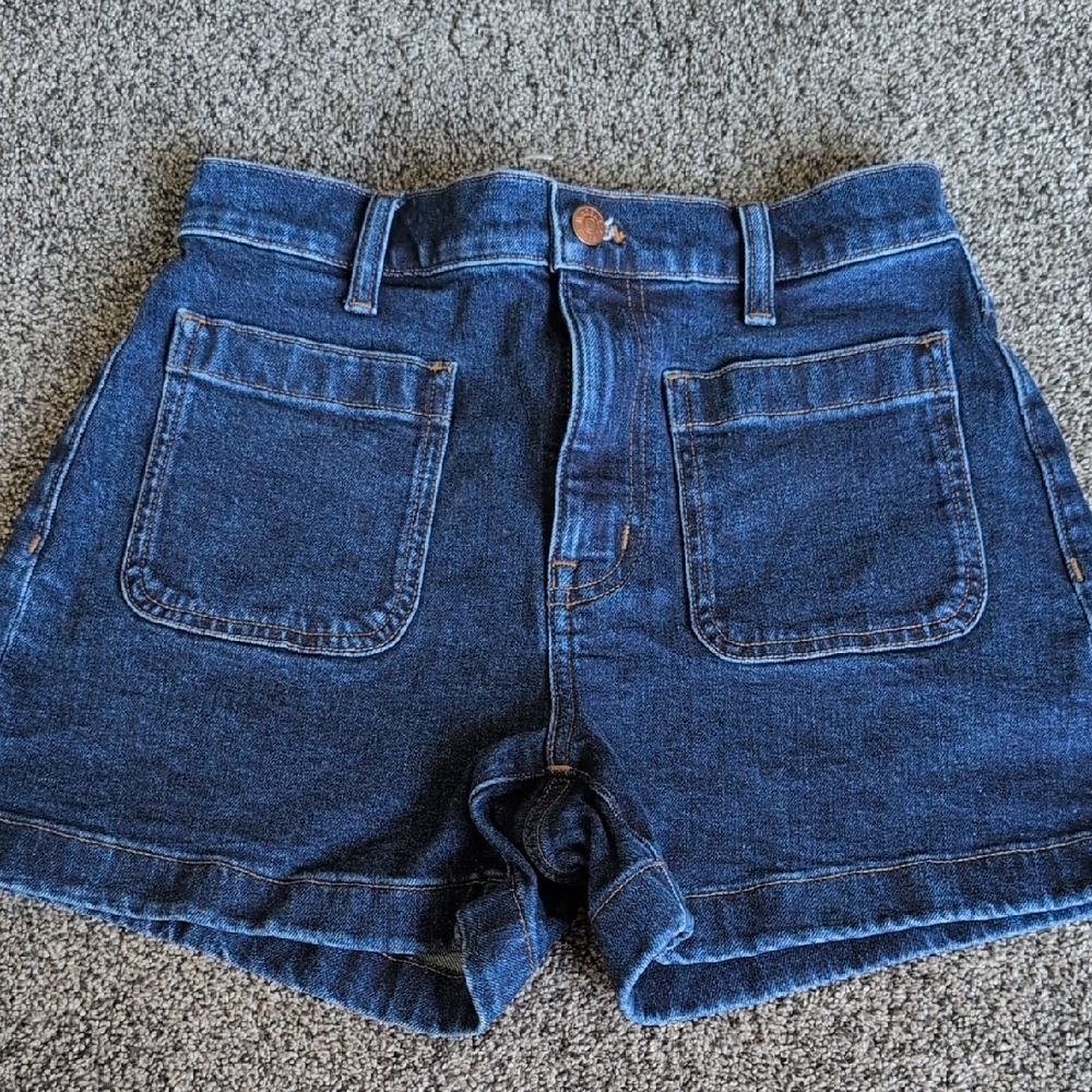 Madewell Dark Blue Jean Shorts
